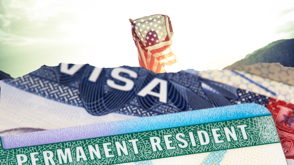 image with the word visa permanent resident