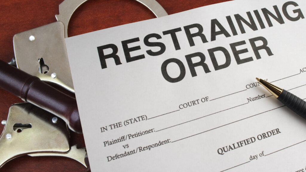 restraining order form